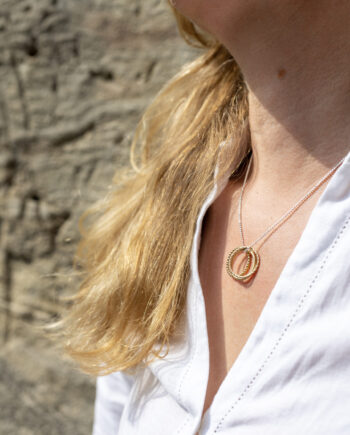 Circles Necklace, Gold