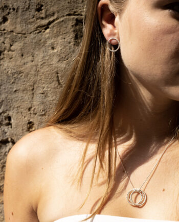 Circles Necklace, Silver